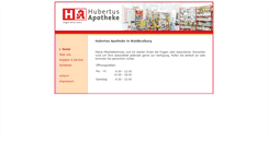 Desktop Screenshot of hubertus-apotheke-roller.de