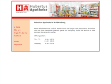 Tablet Screenshot of hubertus-apotheke-roller.de